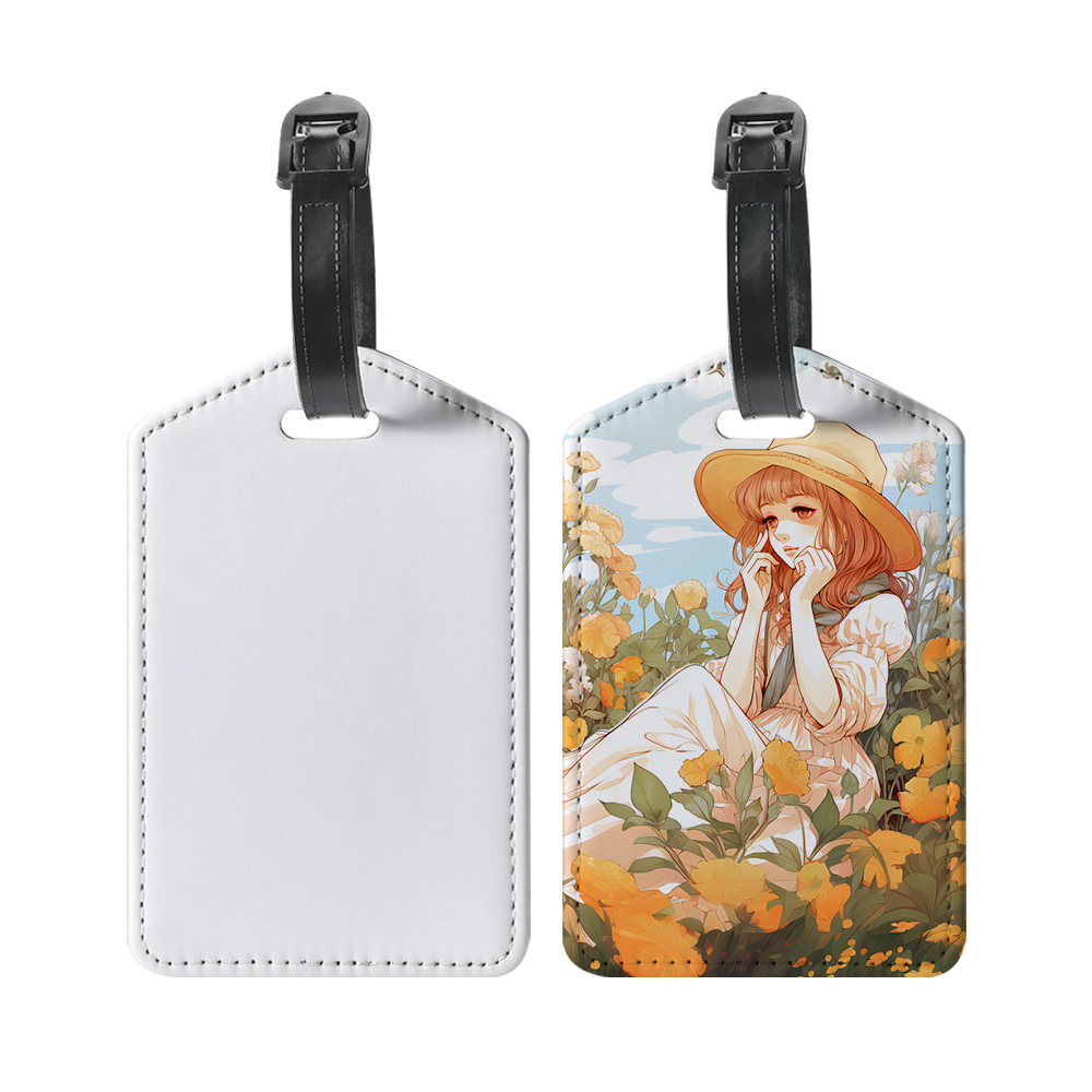 カスタマイズされた画像 Pu レザー荷物タグカスタマイズされ - Travel Accessories Unique のレビューと価格