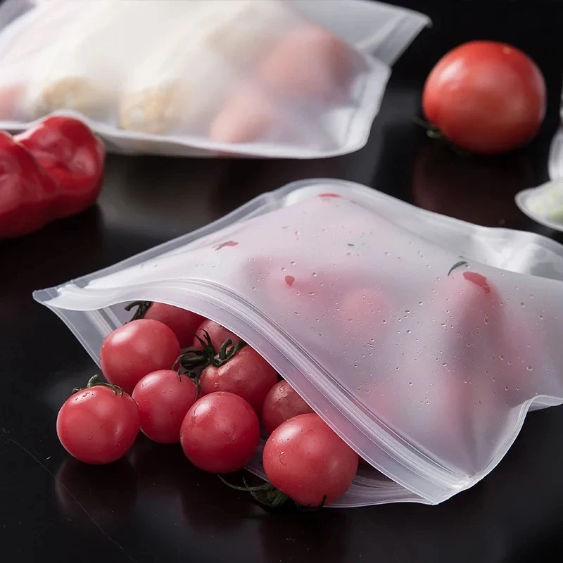 1-4個入りシリコン製食品保存袋、フレッシュバッグ、再利用可 - Reusable Zip Bag のレビューと価格