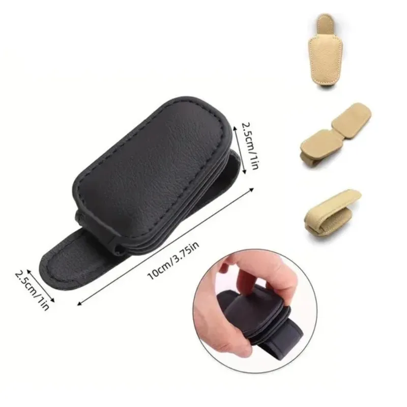車のサンバイザーメガネケースホルダーサングラスクリップチケッ - Travel Accessories In Car のレビューと価格