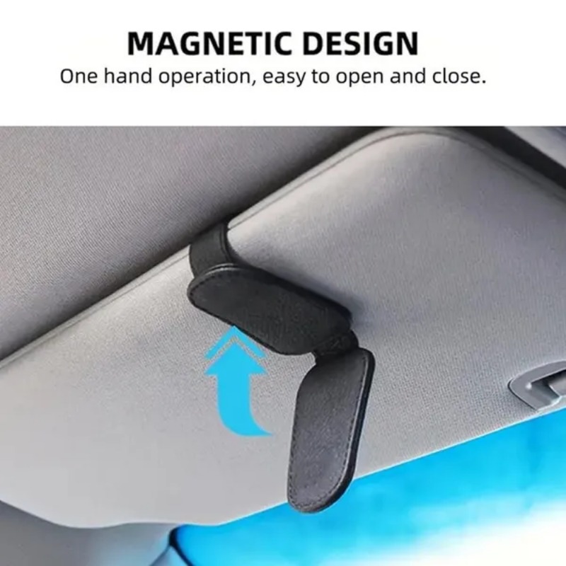 車のサンバイザーメガネケースホルダーサングラスクリップチケッ - Travel Accessories In Car のレビューと価格