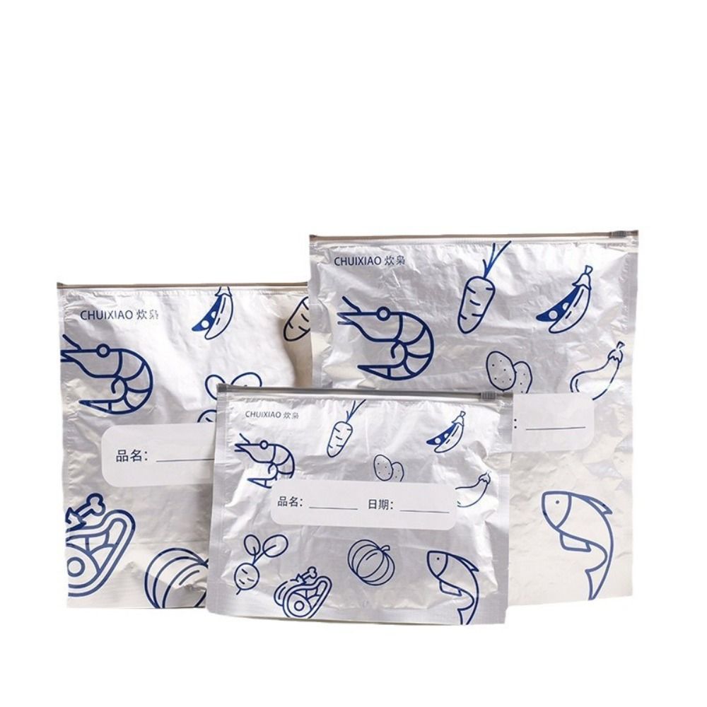 10 ピース/バッグ大容量アルミ箔食品袋漏れ防止冷凍庫安全冷 - Reusable Zip Bag のレビューと価格