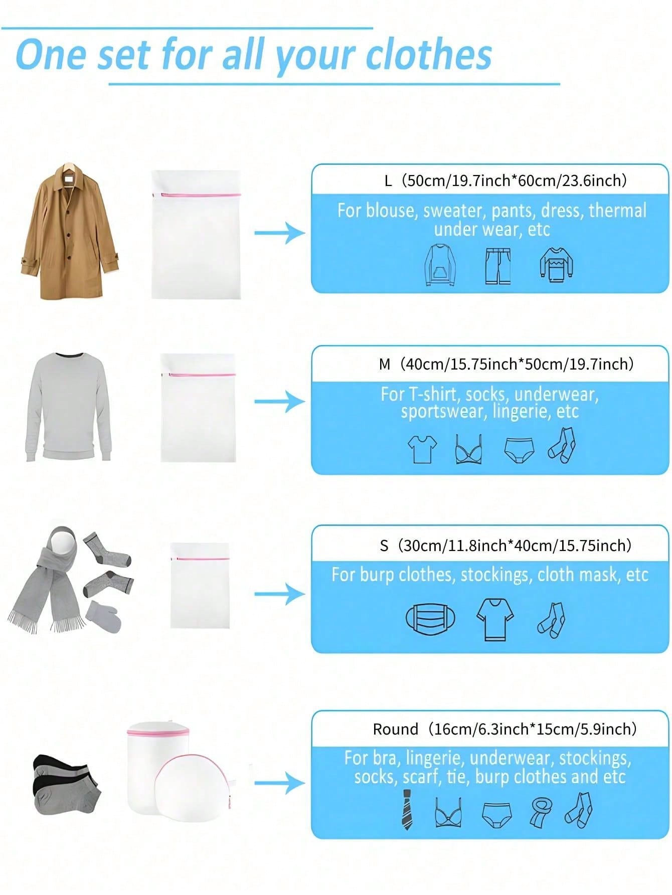 3 ピース/セットジッパー付きランドリーバッグ再利用可能な洗 - Reusable Zip Bag のレビューと価格