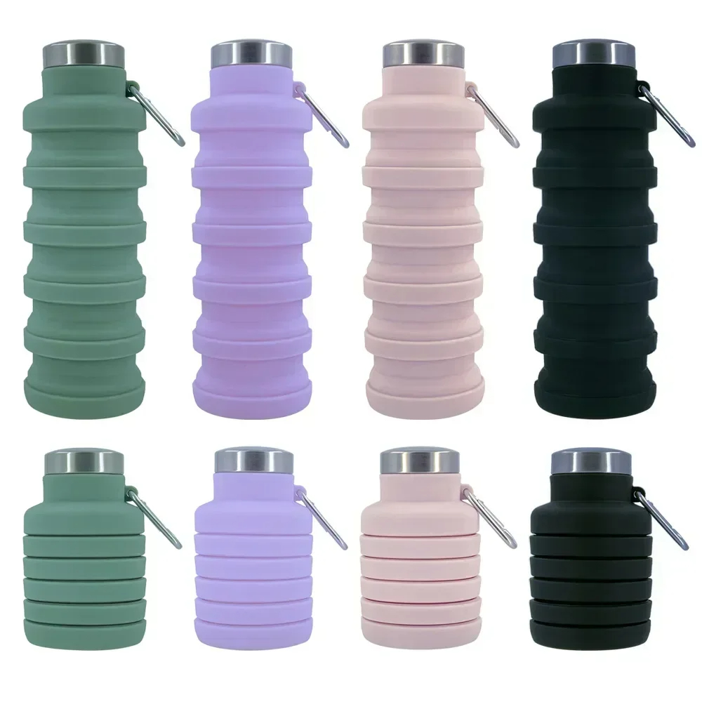 折りたたみ式ウォーターボトル、再利用可能なBPAフリーシリコ - Water Bottle Collapsible のレビューと価格