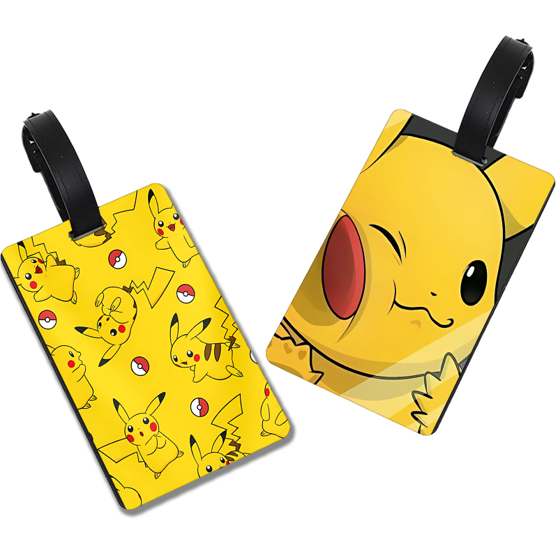ポケモン漫画荷物タグかわいいプライバシー保護手荷物タグピカチ - Travel Accessories Unique のレビューと価格
