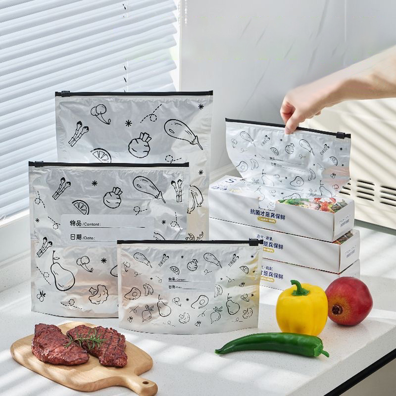 10 ピース/バッグ大容量アルミ箔食品袋漏れ防止冷凍庫シーラ - Reusable Zip Bag のレビューと価格