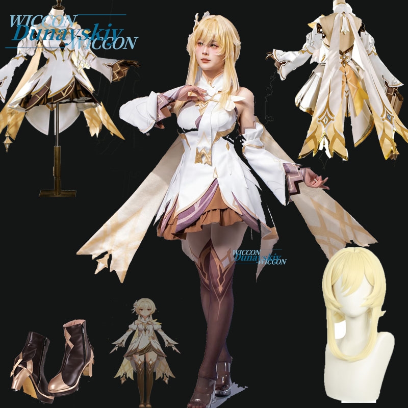 原神インパクト新しいスキン トラベラー ルミネ コスプレ衣装 - Travel Accessories Girls のレビューと価格