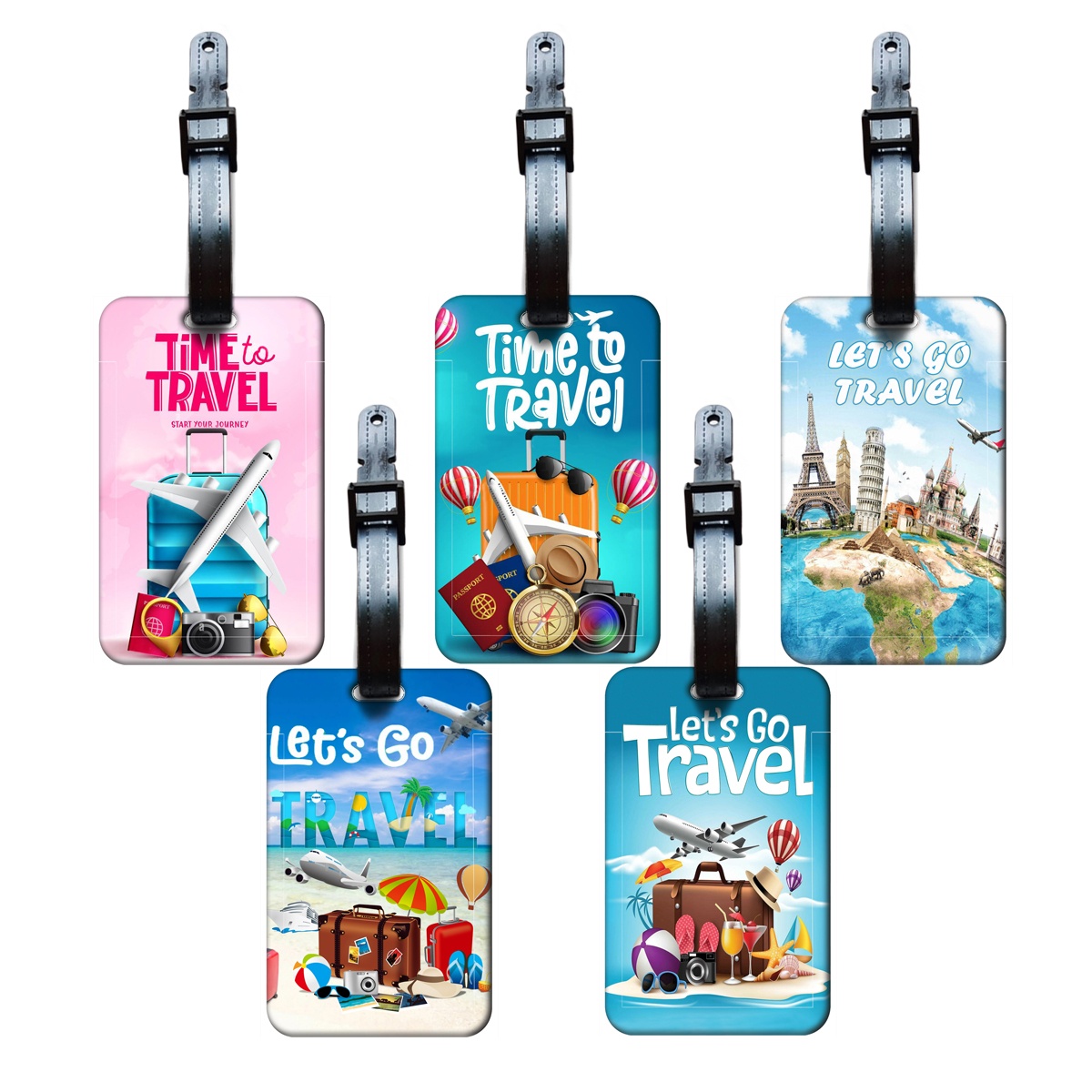 トラベルスタイル荷物タグ男性女性旅行荷物ラベルクラシックスー - Travel Accessories Unique のレビューと価格