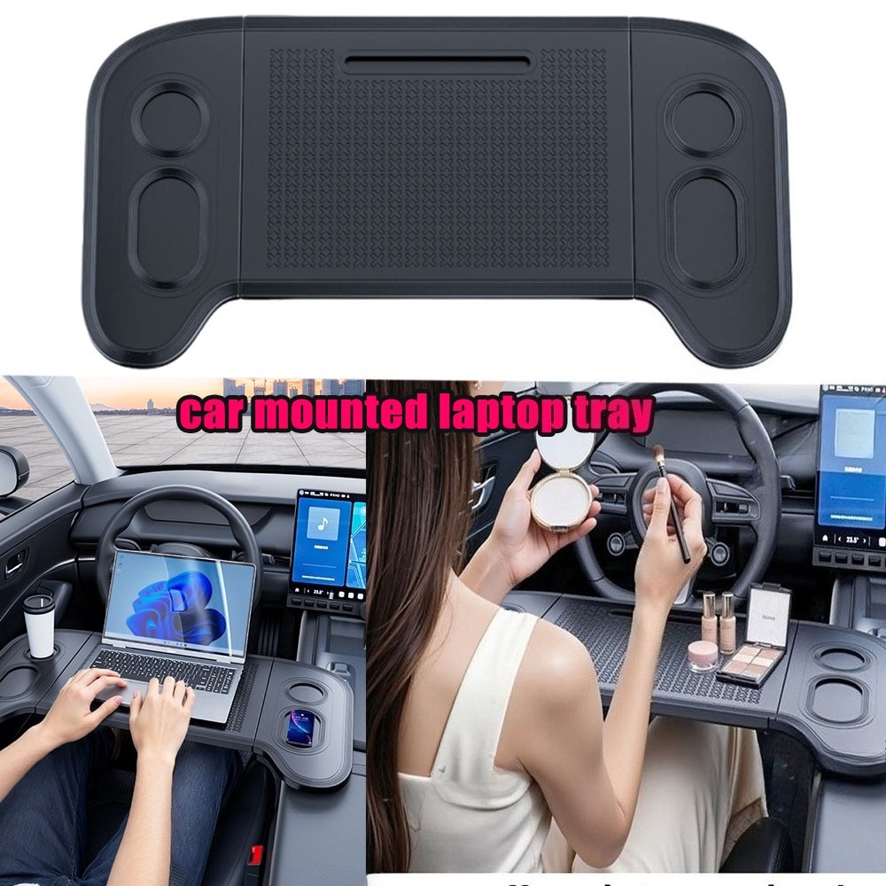 折りたたみ式車載ラップトップデスク、ハンドルトレイ、運転手、 - Travel Accessories In Car のレビューと価格