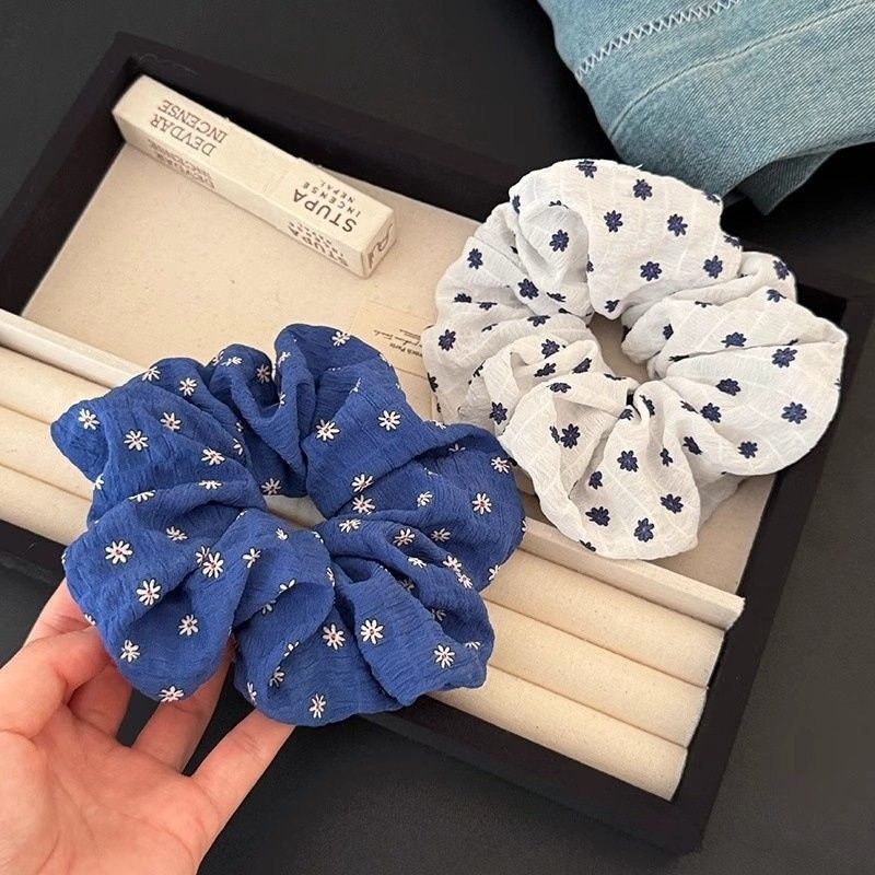 韓国スタイル青白花柄ヘアシュシュ夏シンプルな花柄ヘアネクタイ - Travel Accessories Kmart のレビューと価格