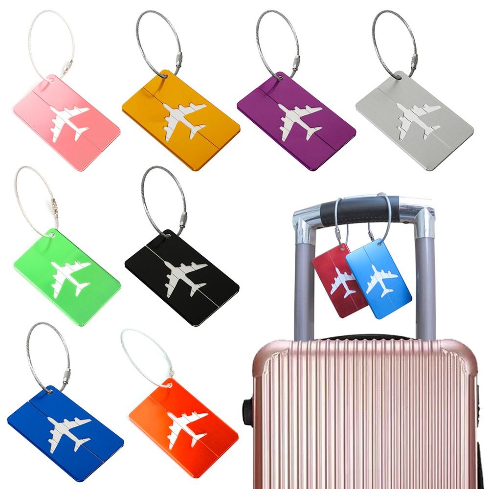 トラベルバッグ用の再利用可能なアルミニウム製ラゲッジタグ,収 - Travel Accessories Unique のレビューと価格