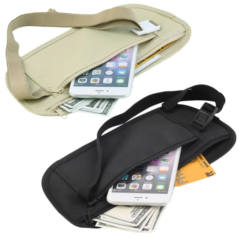 パスポート、お金、貴重品を隠せるトラベルウエストバッグ、ポー - Travel Accessories Passport Holder のレビューと価格