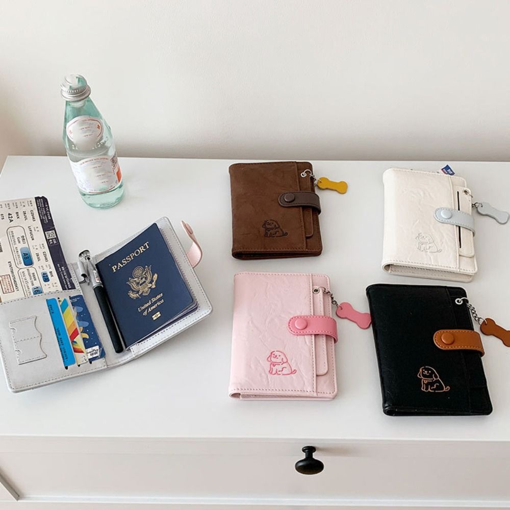 カードホルダー PU パスポートバッグかわいい子犬パスポート - Travel Accessories Passport Holder のレビューと価格