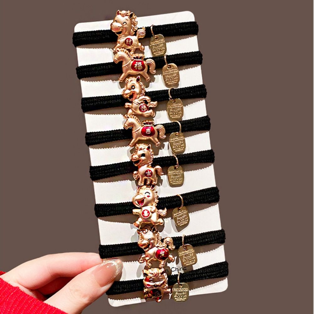 ファッションレッドロープ新年赤いヘアロープ合金2026年馬年 - Travel Accessories Girls のレビューと価格