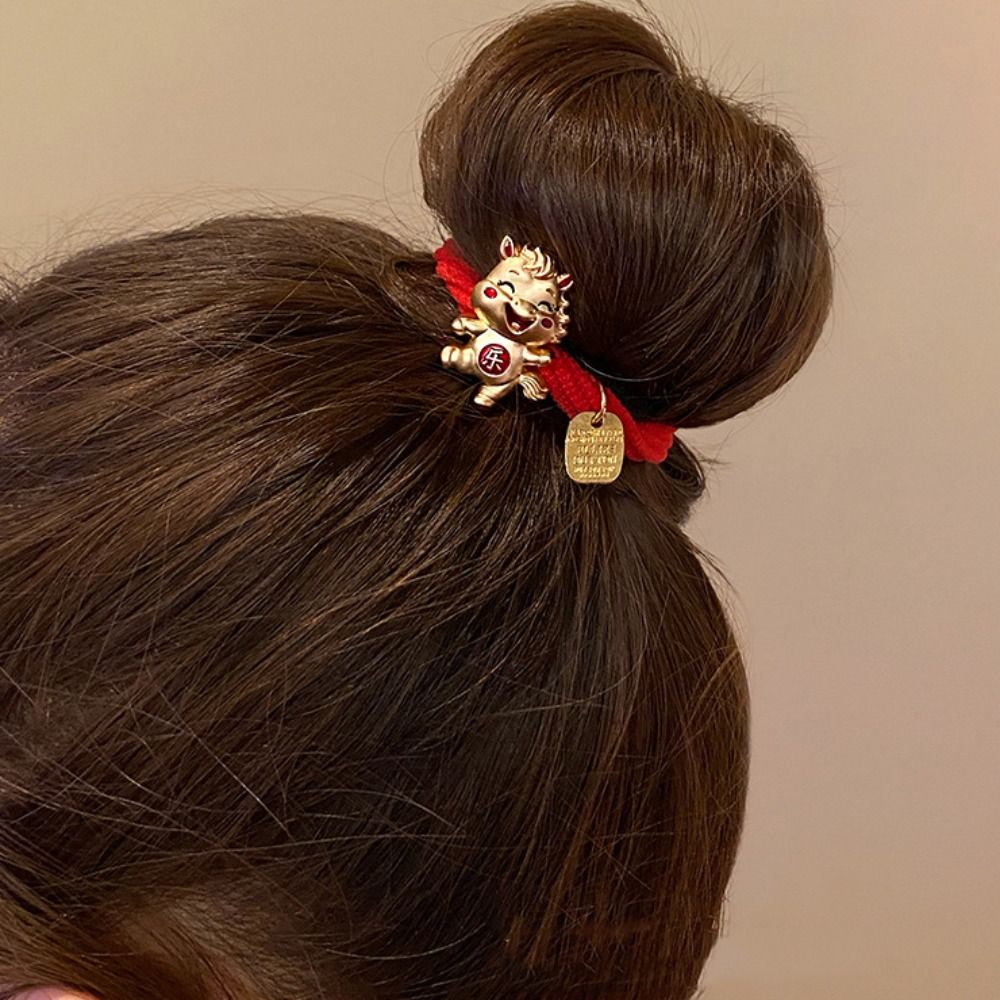 ファッションレッドロープ新年赤いヘアロープ合金2026年馬年 - Travel Accessories Girls のレビューと価格